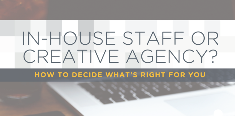 in house staff or creative agency booklet cover