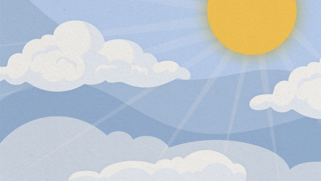 Sun and Cloud Stealth Virtual Background by Brittany