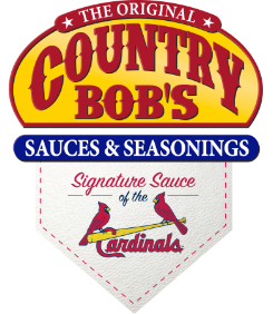 Country Bob's Signature Sauce of the St. Louis Cardinals baseball team logo