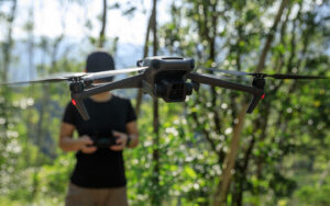 Person flying a drone