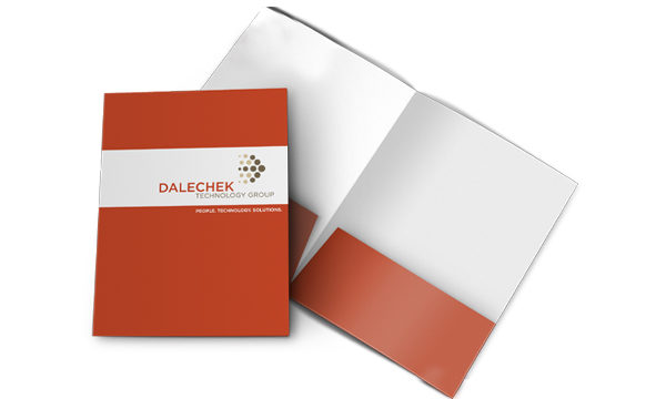 Dalechek branded folder